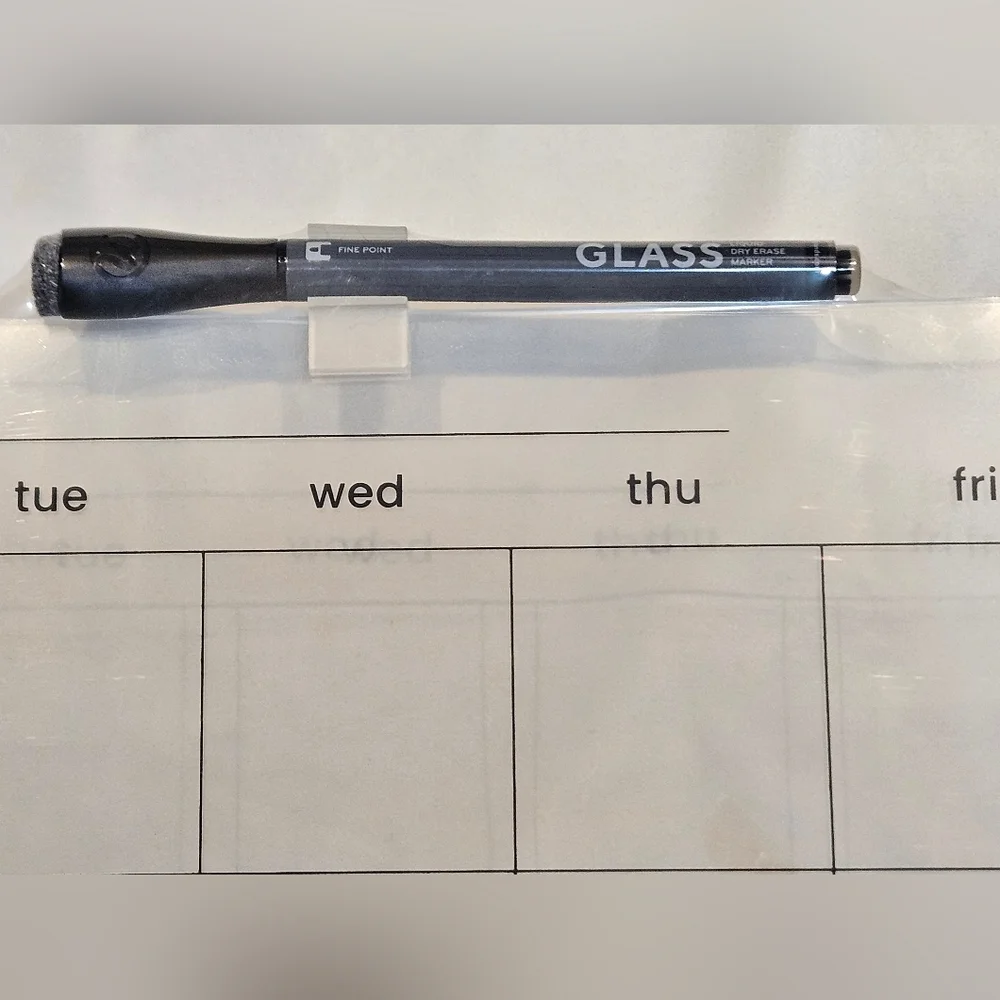 Clear Acrylic Dry Erase Calendar